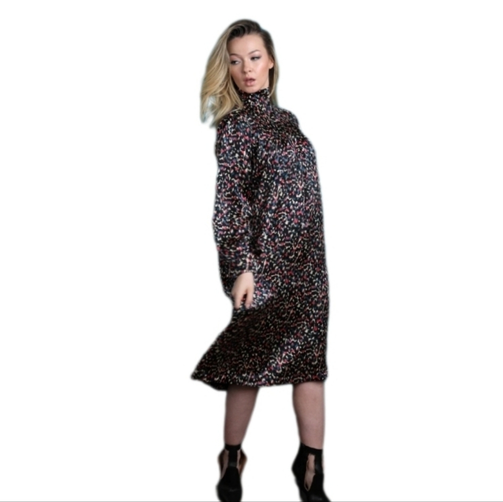 The Collective Dress Versatile Mock Turtleneck Trapeze Black Size M